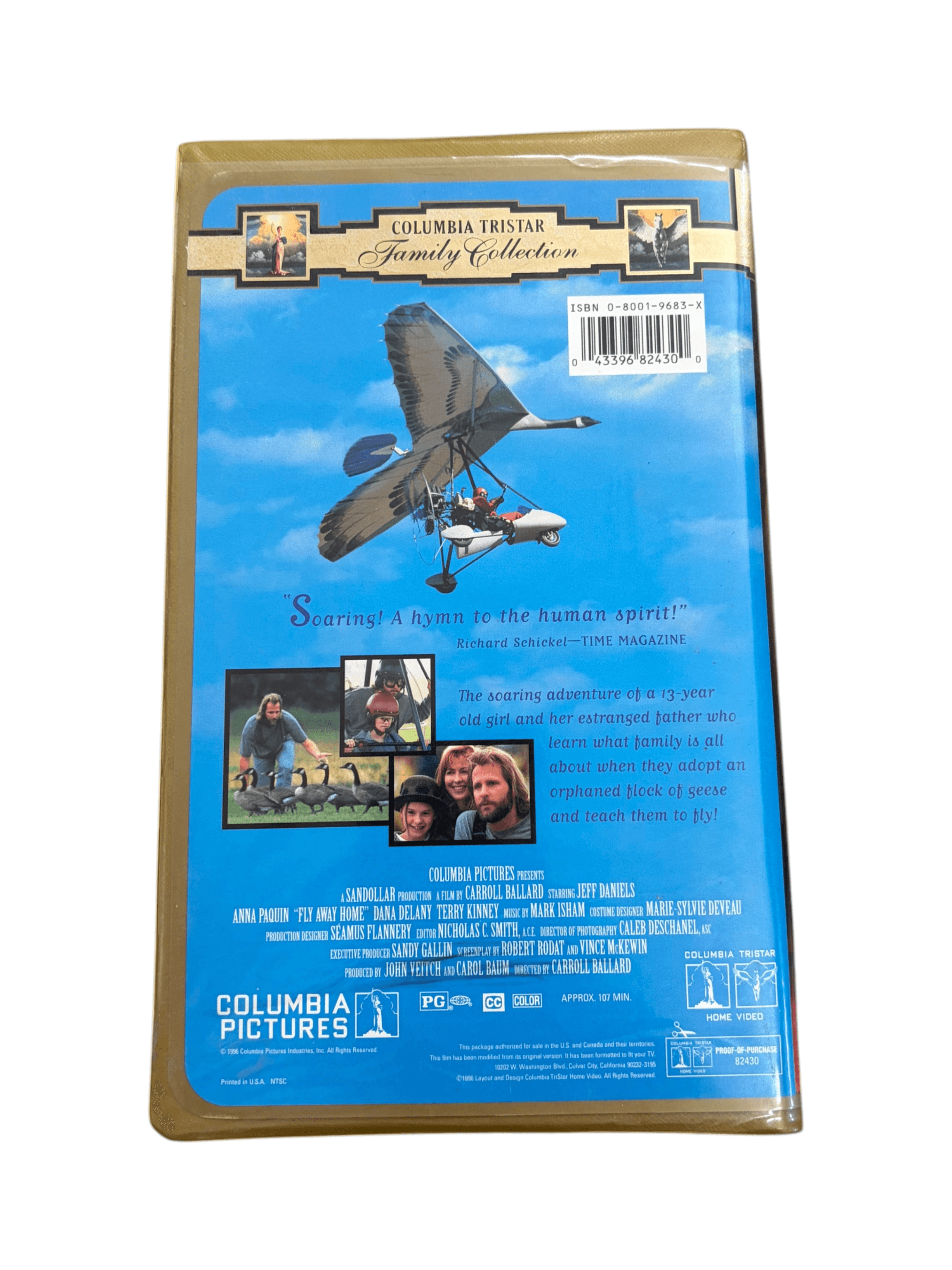 Fly Away Home VHS Columbia Tristar Family Collection - Thumbnail 2