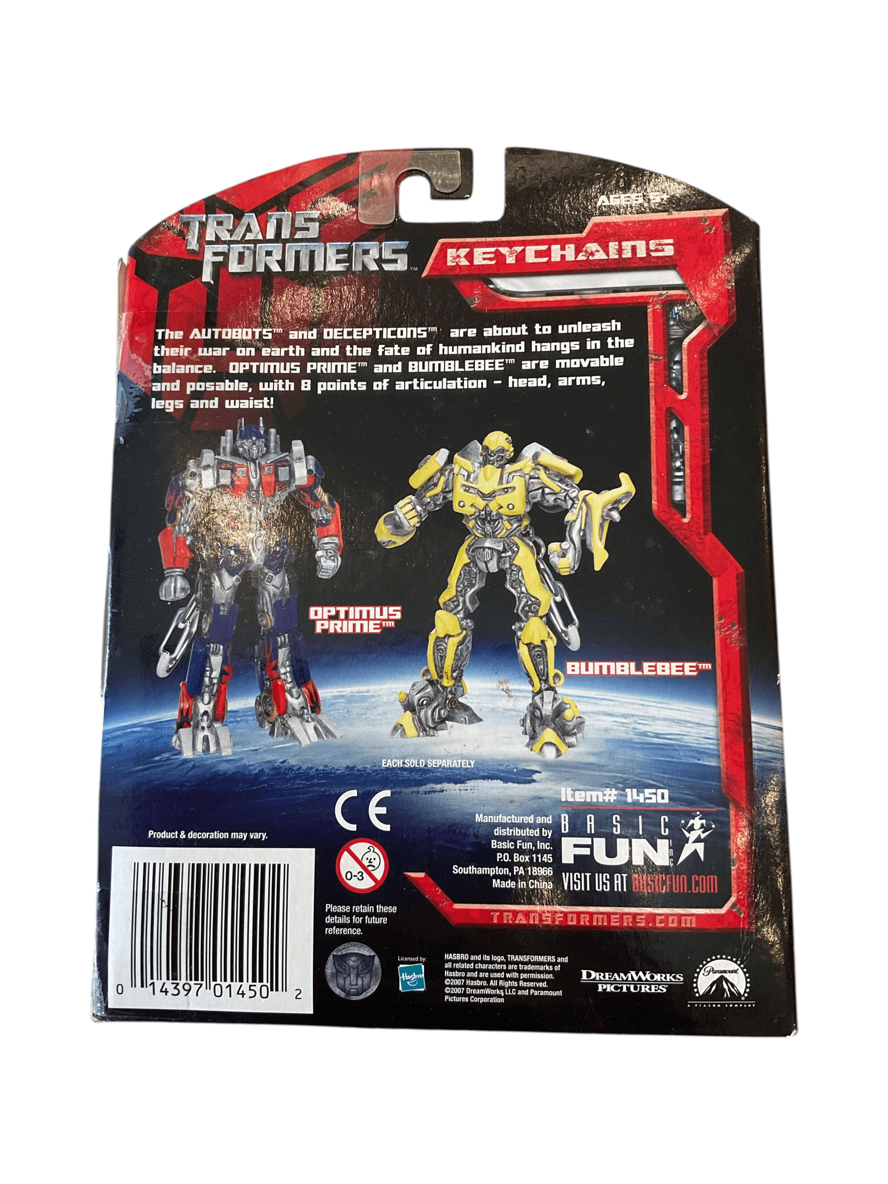 Transformers Bumblebee Poseable Keychain by Basic Fun - Thumbnail 2