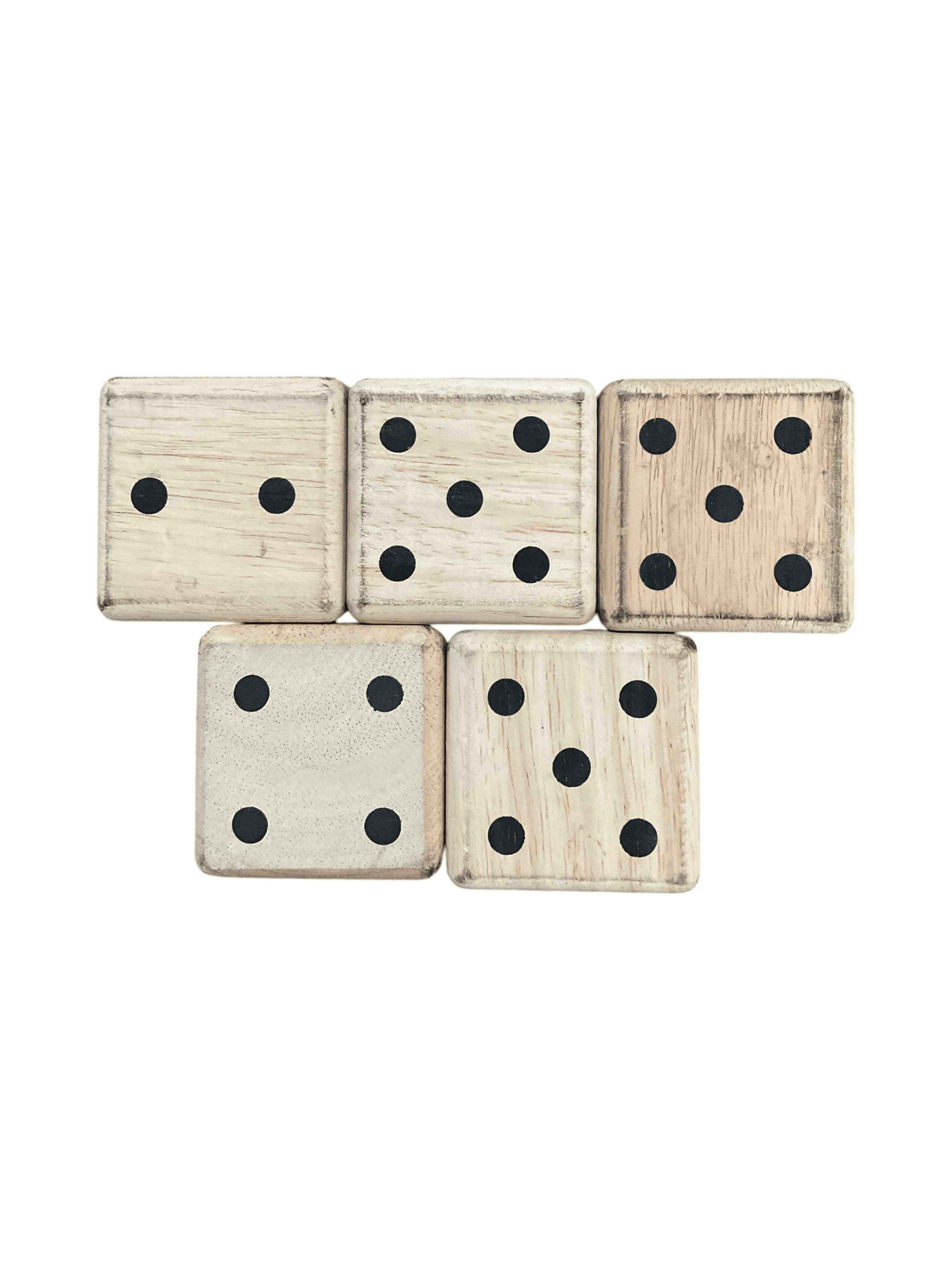 Wooden Lawn Dice Set 5 Piece - Thumbnail 2