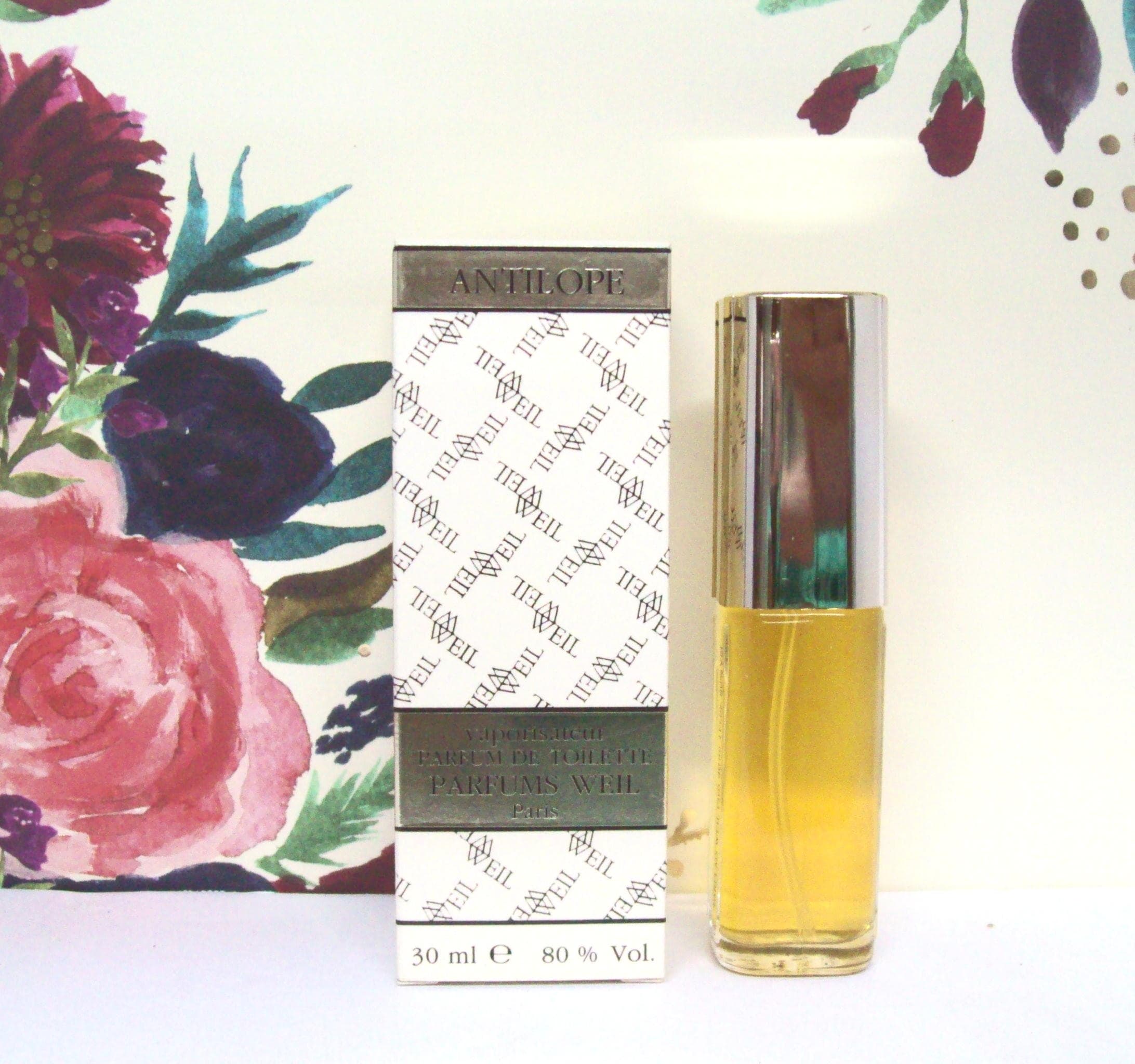 Parfums Weil Antilope 1.0 OZ. PDT Spray. Vintage. Pree Barcode