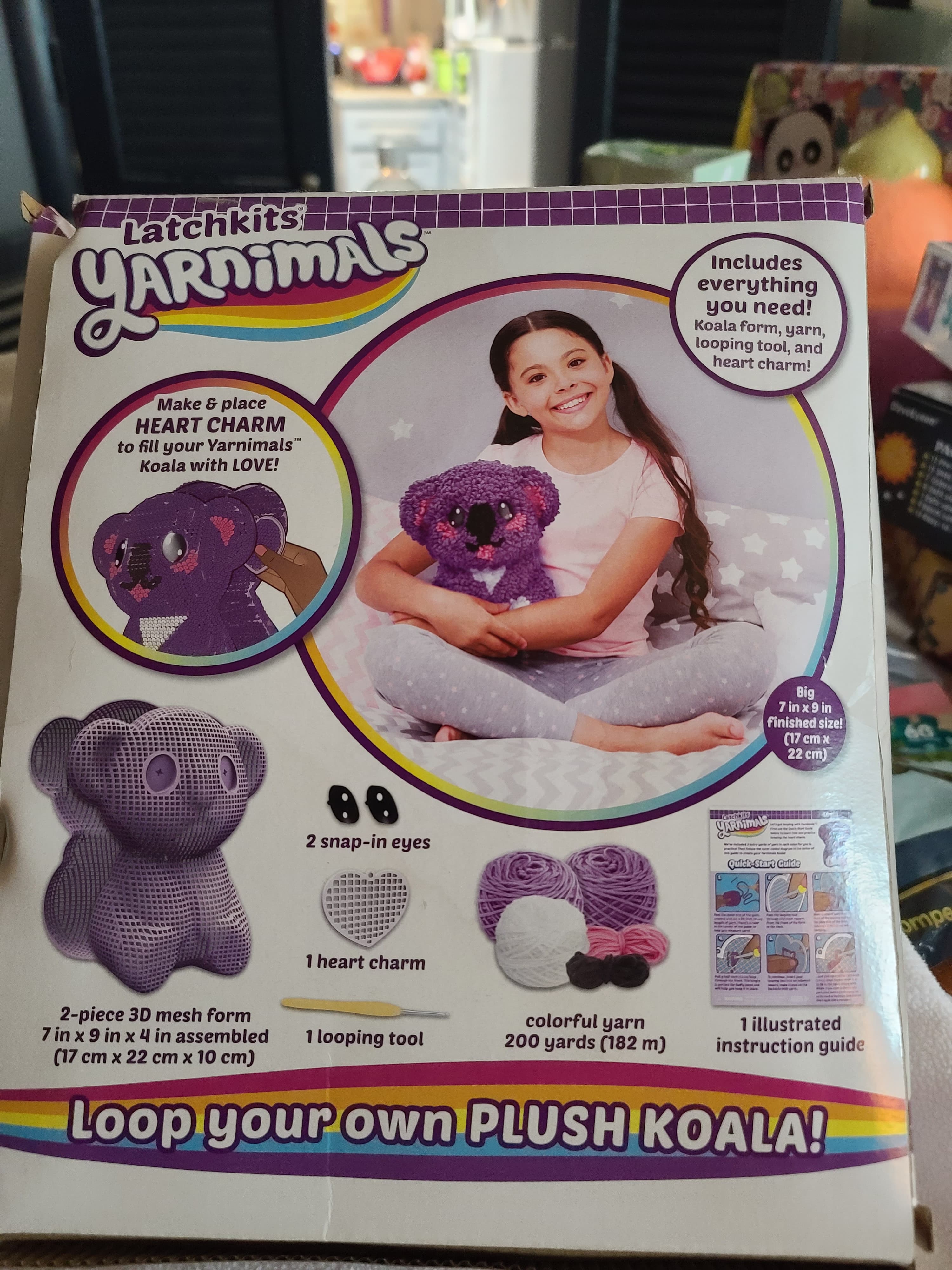 PlayMonster Latchkits Yarnimals Koala Craft Kit - Thumbnail 2