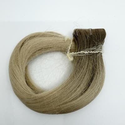 Glam Seamless 20” Tape In Hair Extension Rooted Platinum Blonde #1001 10 Pack - Thumbnail 2