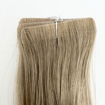 Glam Seamless 20” Tape In Hair Extension Rooted Platinum Blonde #1001 10 Pack - Thumbnail 4