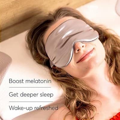 Sutera Hydroluna Silk Eye Mask for Sleeping - Hyaluronic Acid Hydrates Skin NEW - Thumbnail 8