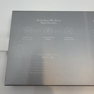 Sutera Hydroluna Silk Eye Mask for Sleeping - Hyaluronic Acid Hydrates Skin NEW - Thumbnail 4