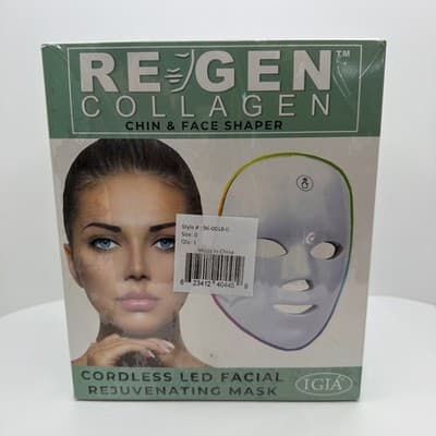 Re-Gen IGIA Facial LED Light Therapy Mask 7 Settings Collagen Production Sealed - Thumbnail 3