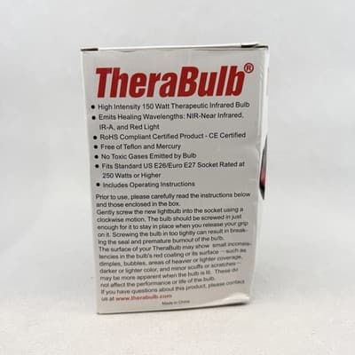 TheraBulb Near Infrared Bulb MINI Form - 150W/120V - New Box With Defects - Thumbnail 2