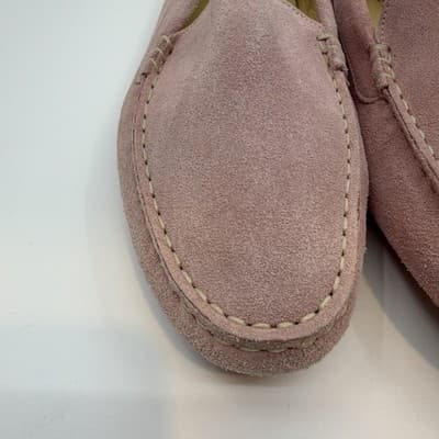 M Gemi The Felize Italy Suede Moccasins Pale Blush Women's 39.5 / 8.5W Or 9N - Thumbnail 4
