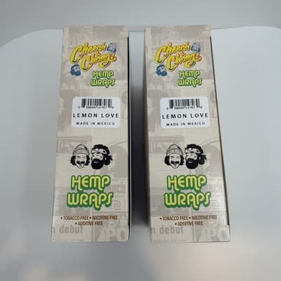 Wraps by Cheech & Chong (2 Pack Box of 25 Each 100 Wraps Total) Lemon Love - Thumbnail 5