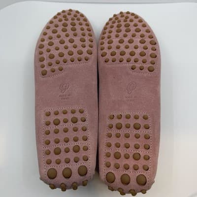 M Gemi The Felize Italy Suede Moccasins Pale Blush Women's 39.5 / 8.5W Or 9N - Thumbnail 7