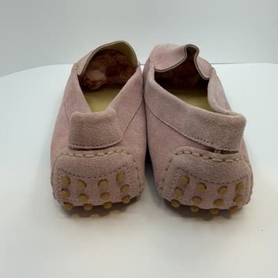 M Gemi The Felize Italy Suede Moccasins Pale Blush Women's 39.5 / 8.5W Or 9N - Thumbnail 6