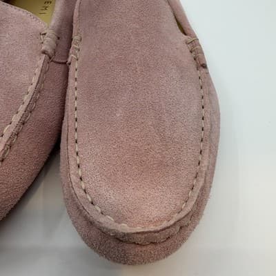 M Gemi The Felize Italy Suede Moccasins Pale Blush Women's 39.5 / 8.5W Or 9N - Thumbnail 3