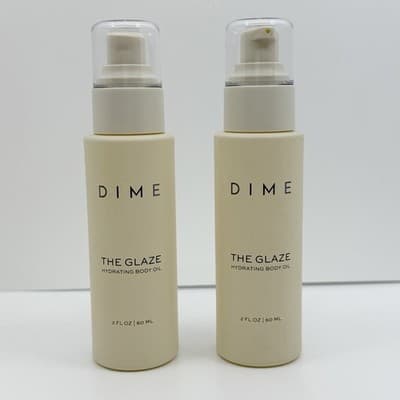 DIME Beauty The Glaze Hydrating Body Oil 2 PACK NEW! Ships Free 4oz Total 120ml