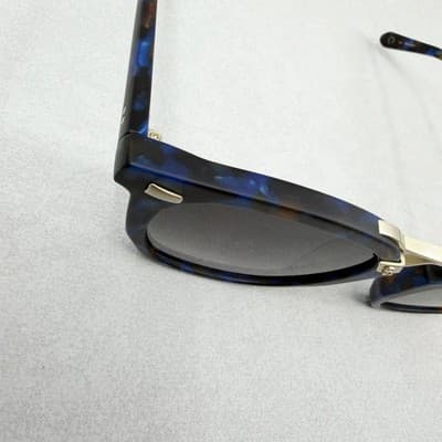 KREWE BEAU II Matte Blue Steel 12K NEW IN BAG Premium Sunglasses For Men Women - Thumbnail 2