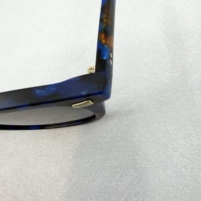KREWE BEAU II Matte Blue Steel 12K NEW IN BAG Premium Sunglasses For Men Women - Thumbnail 4