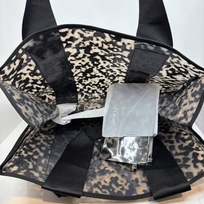 Flaunt Blonde Tortoise Everyday Tote Bag With Inner Pouch New With Tags - Thumbnail 4