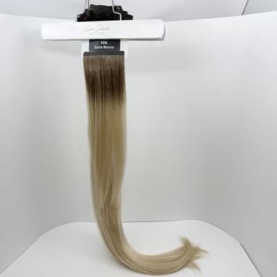 Glam Seamless Blonde Root 26" 7 Piece Clip In Invisi Clip Extensions New Sealed - Thumbnail 4