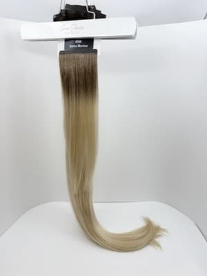 Glam Seamless Blonde Root 26" 7 Piece Clip In Invisi Clip Extensions New Sealed - Thumbnail 5