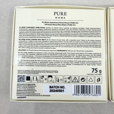 FM Pure Home 413 by Federico Mahora Home Ritual Wax Melts 2.6oz New Sealed - Thumbnail 3