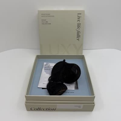 Luxy Hair Extensions 12" Off Black Scalp Hair Fill-Ins (30g) Open Box Full Set - Thumbnail 4