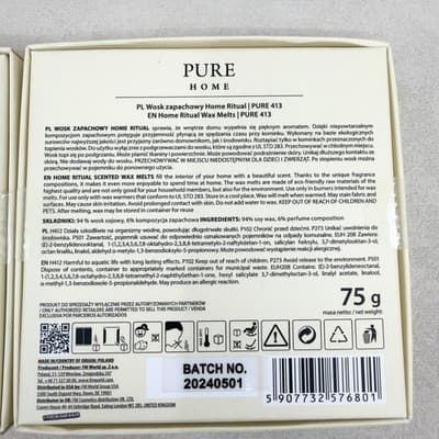 FM Pure Home 413 by Federico Mahora Home Ritual Wax Melts 2.6oz New Sealed - Thumbnail 4