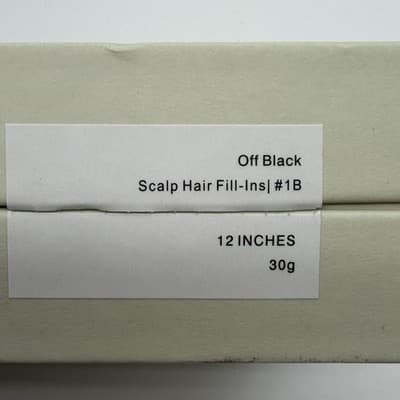 Luxy Hair Extensions 12" Off Black Scalp Hair Fill-Ins (30g) Open Box Full Set - Thumbnail 2