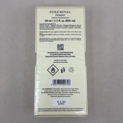 FM 362 Fragrance for Her by Federico Mahora Pure ROYAL Collection 50ml 1.7oz NEW - Thumbnail 2