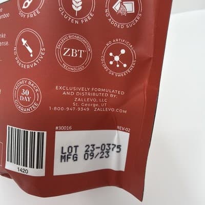 Zallevo eVIBE Performance Natural Energy Citrus 15 Sticks New Sealed Bag - Thumbnail 5