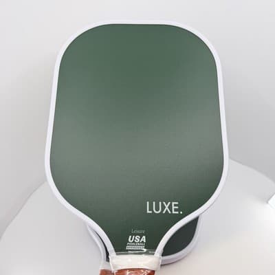 LUXE Leisure Pickleball Paddle Set Of 2- NEW Retail $120 Each Green + Edge Tape - Thumbnail 2