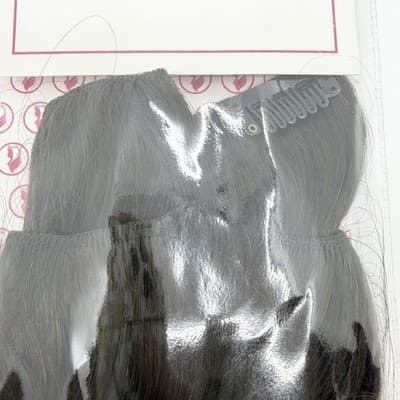 Hidden Crown 18” Crown Clip In Human Hair #2 Off Black 140g New Remy Hair Unused - Thumbnail 3