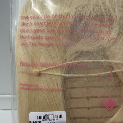 Hotheads Tape In Extensions LUSH Originals 16” 20 Pieces Topaz #60C Blonde NEW - Thumbnail 5