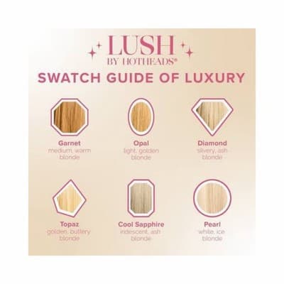 Hotheads Tape In Extensions LUSH Originals 16” 20 Pieces Topaz #60C Blonde NEW - Thumbnail 8