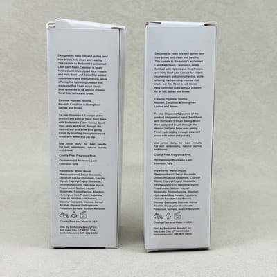 2 PACK Borboleta Lash Bath Foam Cleanser 1.7oz Eyelash Extension Wash NEW SEALED - Thumbnail 3