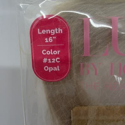 Hotheads Tape-In Extensions LUSH Originals 16” #12C Light Golden Blonde Opal NEW - Thumbnail 4