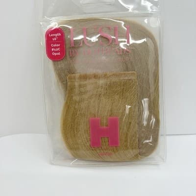 Hotheads Tape-In Extensions LUSH Originals 16” #12C Light Golden Blonde Opal NEW - Thumbnail 6