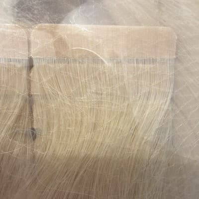 Hotheads Tape In Extensions LUSH Originals 16” 20 Pieces Topaz #60C Blonde NEW - Thumbnail 3