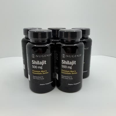 5 PACK Nugenix Essentials Shilajit Supplement 60ct 500mg 50% Fulvic Acids NEW - Thumbnail 5