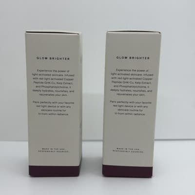 2 PACK HigherDOSE Red Light Face Mask Serum Light Activated Glow Serum 1 oz NEW - Thumbnail 4