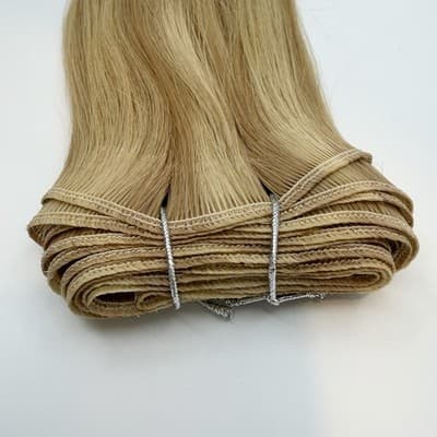 Donna Bella Hybrid Weft Extension Full Pack 18” #7/9 Rosegold Blend New Remy - Thumbnail 4