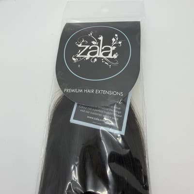 ZALA Premium Remy Hair Extensions Invisible Tape Ins 20” #1C 22” 20 Pieces NEW - Thumbnail 2