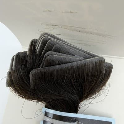 ZALA Premium Remy Hair Extensions Invisible Tape Ins 20” #1C 22” 20 Pieces NEW - Thumbnail 7