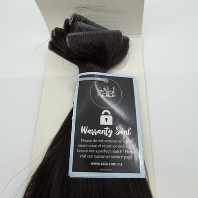 ZALA Premium Remy Hair Extensions Invisible Tape Ins 20” #1C 22” 20 Pieces NEW - Thumbnail 5