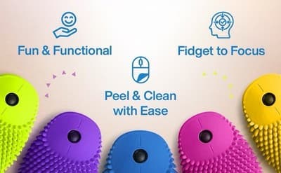 NEW Hoglet Wireless Computer Mouse Cute Functional, Tactile Fidget Tool 5 PACK! - Thumbnail 2