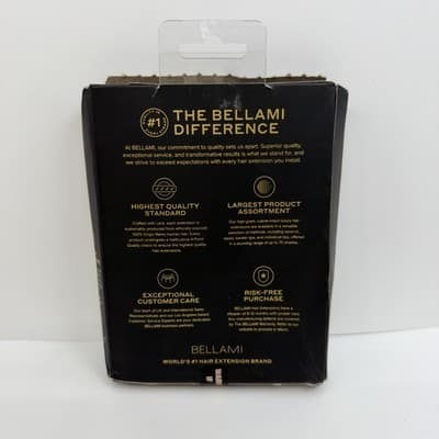 BELLAMI Tape In Hair Extensions 20” Chocolate Mahogany Sombre Human Hair NEW - Thumbnail 2