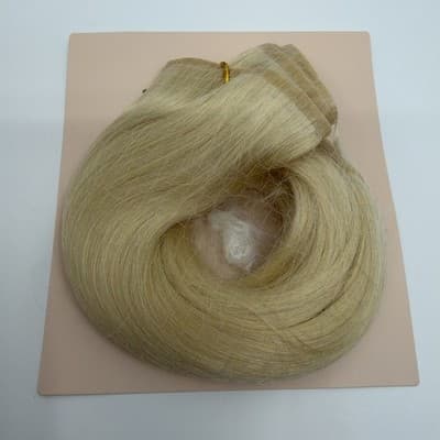 BELLAMI Silk Seam 18” Hair Clip In Beige Blonde N #90 4 Pieces Remy Human Hair - Thumbnail 3