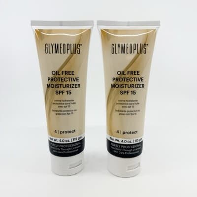 2 Pack GlymedPlus Protective Moisturizer SPF 15 Facial Treatment Luxury NEW - Thumbnail 4