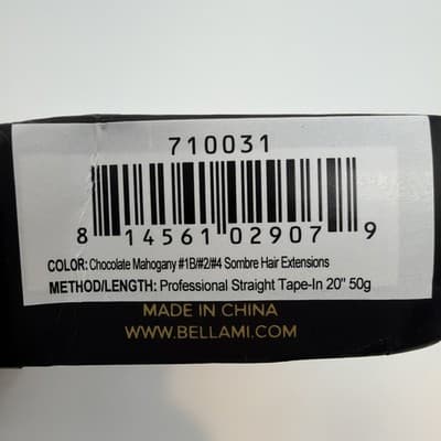 BELLAMI Tape In Hair Extensions 20” Chocolate Mahogany Sombre Human Hair NEW - Thumbnail 6