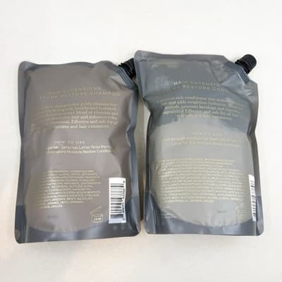Bellami Professional Hair Extensions Shampoo And Conditioner Refill Duo 33oz NEW - Thumbnail 2