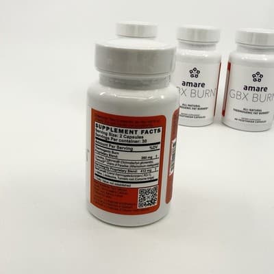 4 PACK Amare GBX Burn Pack Fat Burner Weight Management NEW Best By 10/25 NEW - Thumbnail 2