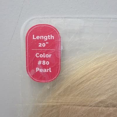 Hotheads Tape In Extensions LUSH Originals 20” 20 Pieces Pearl #80 Blonde NEW - Thumbnail 2
